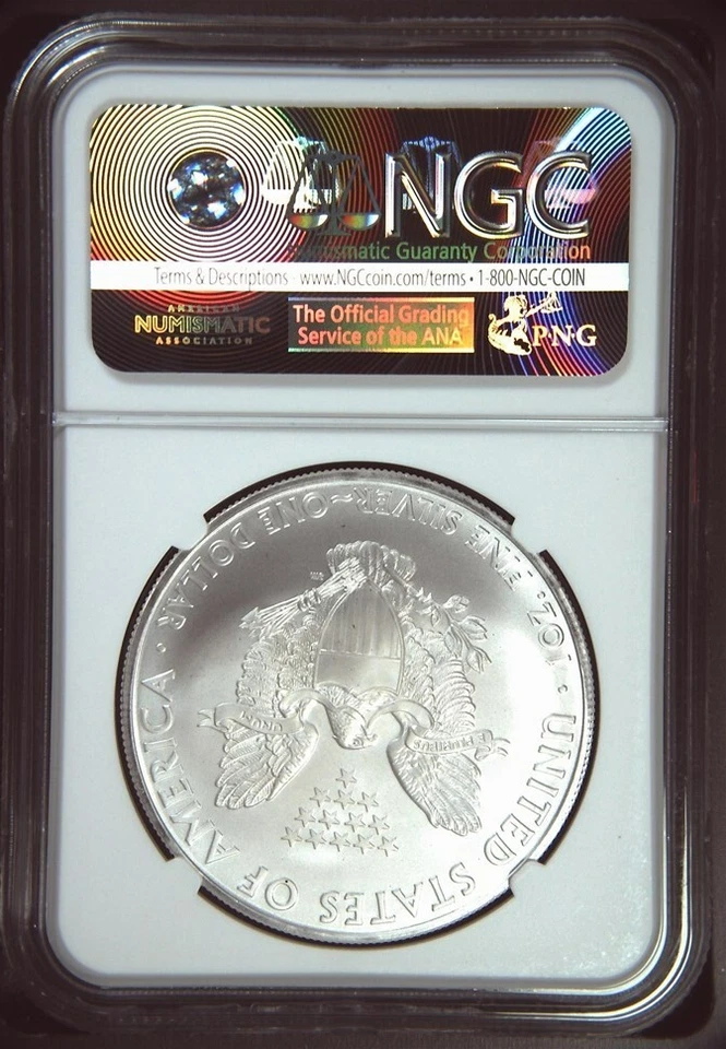 2010 American Silver Eagle $1 NGC MS69 - Image 2 of 2