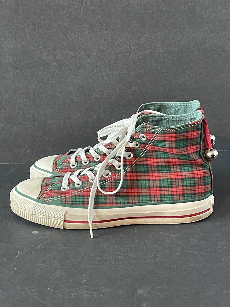 Vintage Converse All Star Hi Top Christmas Plaid Made In The Vintage Converse All Star Hi Top Christmas Plaid Made In The
