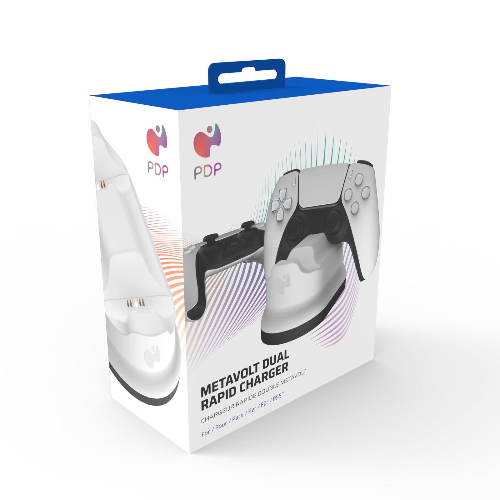 PDP METAVOLT PS5 DUAL CHARGER WHITE For  (Sony Playstation 5 Sony Playstation 4)