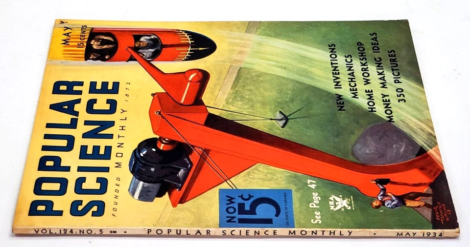 Popular Science May 1934 Illustrated Magazine Edgar F Wittmack Cover Cars Horses - Image 2 of 4