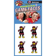 Fan-A-Peel South Carolina Waterless Peel and Stick Temporary Tattoos