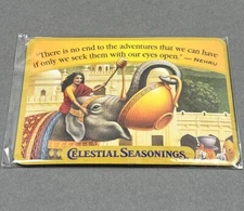 Celestial Seasonings Tea Advertising Magnet Elephant Teacup Artwork Nehru Quote 