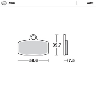 Moto Master Front Brake pads Nitro For OHVALE GP-0 110 Automatic 2017-2025