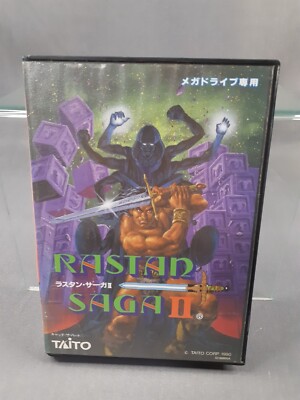 SEGA MEGADRIVE MEGA DRIVE MD Rastan Saga II 2 NTSC-J Japanese version Boxed