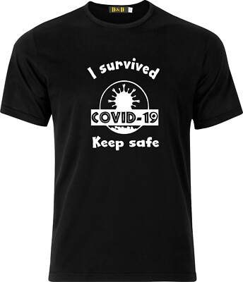 T-Shirt I Survived the Virus Keep Safe Baumwolle