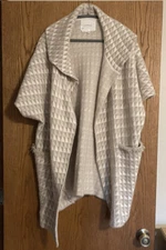 Anthropologie Shawl - Beige and Cream - One Size