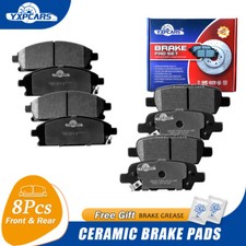 Front Rear Ceramic Brake Pads For 2011 - 2017 Nissan Quest 2005 2006 X-trail