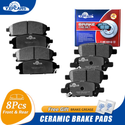 Front & Rear Ceramic Brake Pads for 2011 - 2017 Nissan Quest 2005 2006 X-Trail