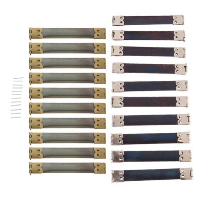 Set 20 interne flexible Federklammern für Geldbörse oder Glaskastenherstellung 10 cm