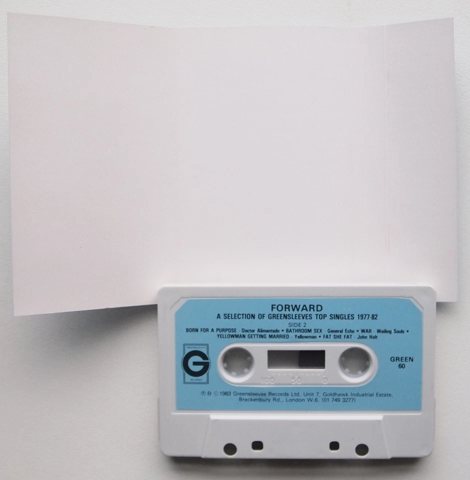 VARIOUS - FORWARD: GREENSLEEVES TOP SINGLES 1977-1982 (GREEN60) 1983 CASSETTE Foto 3 de 3