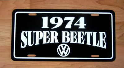 1974  Volkswagen Super Beetle license plate car tag  74 VW beetle bug