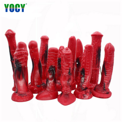 Womens Colorful Dildo Fake Penis Sex Toys Adult Games Masturbate Massage  Product