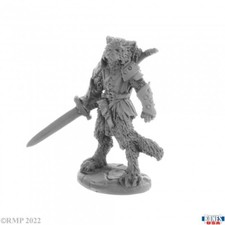 Reaper Bones USA 30058 CATFOLK FIGHTER MAL