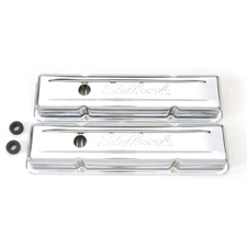 Edelbrock 4449 Signature Series Valve Covers 59-86 SBC Chevy 262-400 Chrome