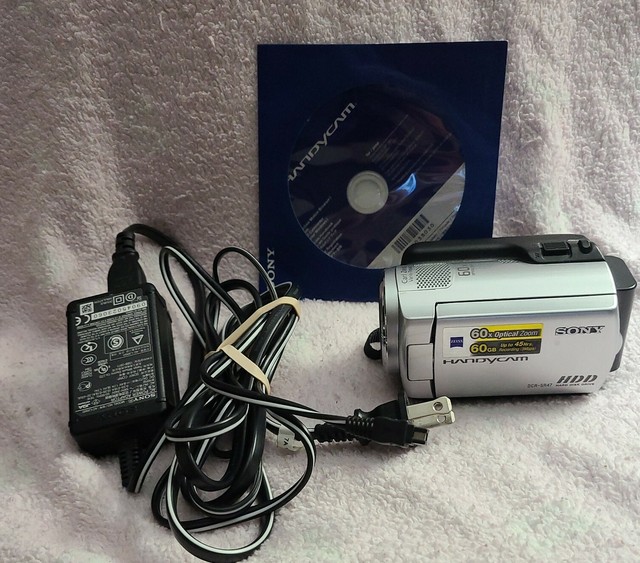 SONY DCRSR47 Silver Handycam 60GB Hard Drive digital camcorder Tested eBay