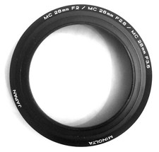 Minolta Plastic Lens Shade Hood for 28mm F/2, F/2.8, F/3.5 MC Wide Angle Lens