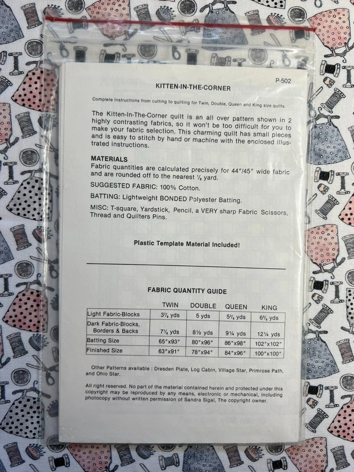 VIP Crafts Kitten in the Corner Quilt FF UNCUT - Image 2 of 2