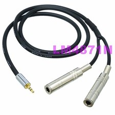 CANARE DIY Y Leads L-4E6S 3.5mm plug stereo TRS to 2x 6.35mm 1/4" jack mono TS