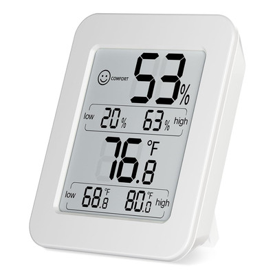 Digital Hygrometer with Max/Min Records and Fast Refresh for Indoor Use