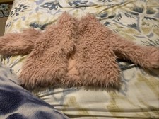 Girls Toddler Pink Fur Jacket Size 2 Toddler Brand New