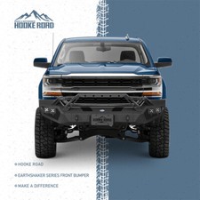 Off-road Front Bumper W Winch Plate Led Light Fit 16-18 Chevy Silverado 1500 Off-road Front Bumper W Winch Plate Led Light Fit 16-18 Chevy Silverado 1500