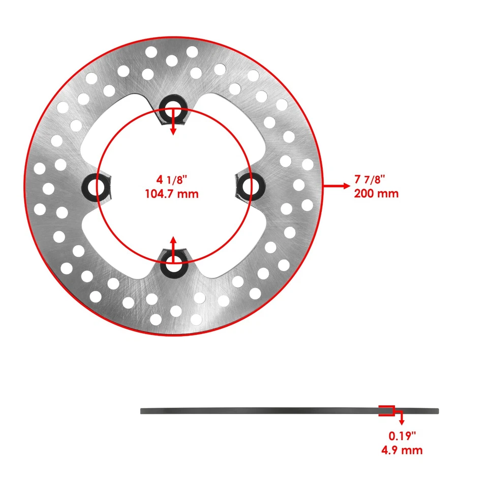 Disco de freno delantero izquierdo derecho con pastillas para Kawasaki Teryx 750 KRF750 4X4 2008-2013 Foto 2 de 4