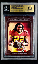 2007 Donruss Threads Gridiron Kings Red #34 Laurence Maroney /100 BGS 9.5 POP 1