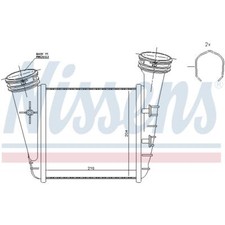 Ladeluftkühler luftgekühlt Aluminium für VW Passat Variant 3B6 3B3 3U4