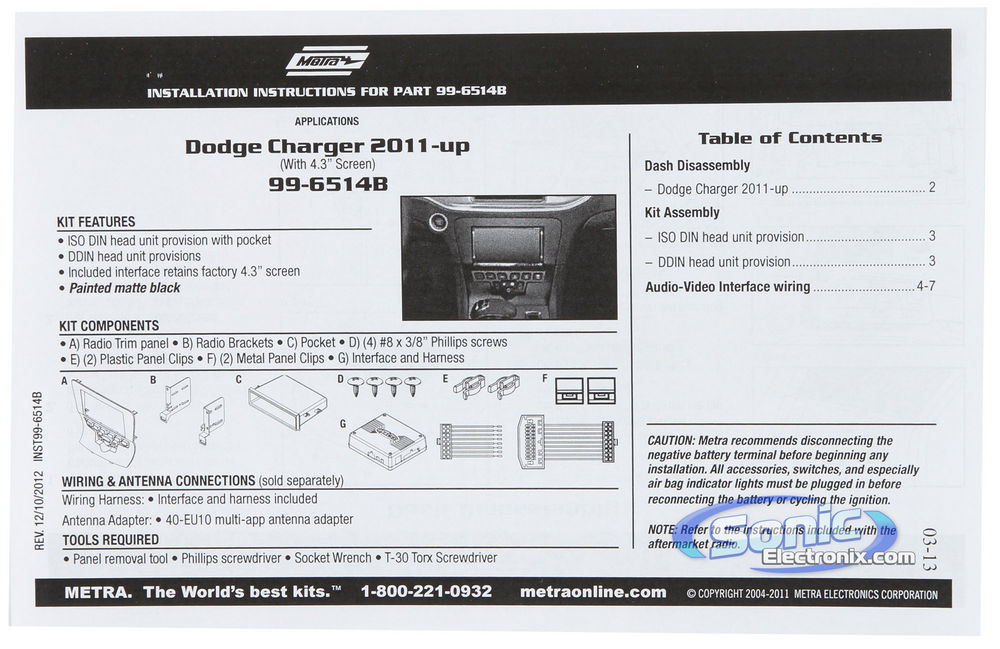 METRA 99-7891 Kit Cruscotto Installazione Radio Stereo Singolo - Foto 12