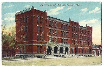 Alta Vista Hotel / Colorado Springs / Vintage Postcard