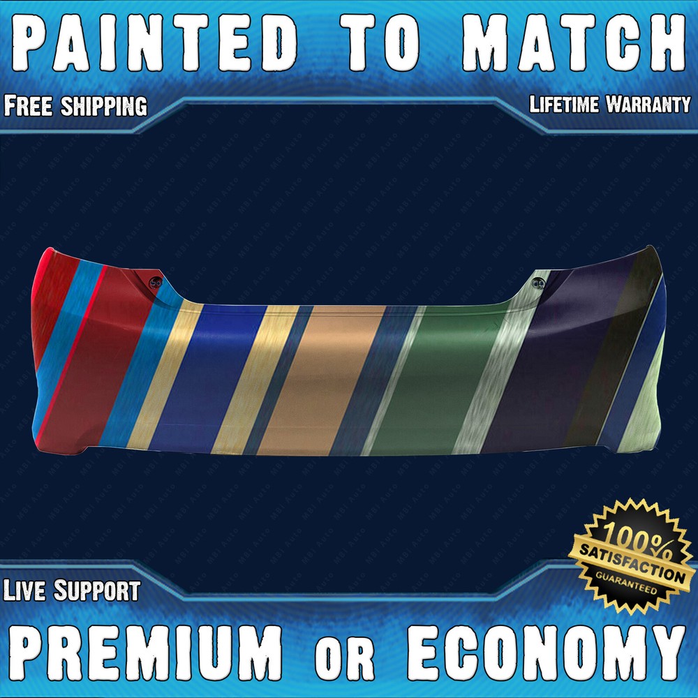 NEW Painted To Match- Rear Bumper Cover for 2012-2014 Toyota Camry LE XLE Hybrid