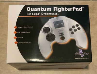 Quantum Fighter Pad Controller Sega Dreamcast InterAct NEW Factory Sealed in Box