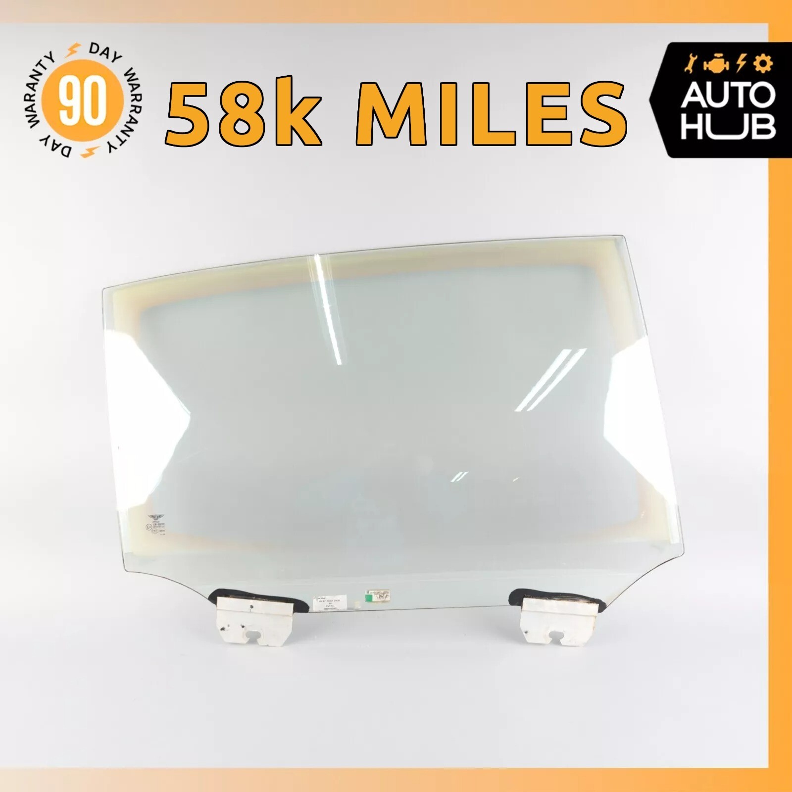 06-13 Bentley Continental Flying Spur Rear Right Side Door Window Glass OEM 58k