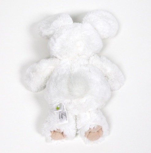 2012 Animal Adventure Target White Bunny Rabbit Stiched Eyes Plush Toy - Picture 2 of 2