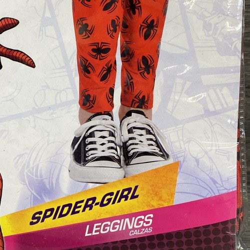 Marvel Spider Girl Leggings Child M/L Halloween Costume Accessory Dress Up New - Picture 6 of 9
