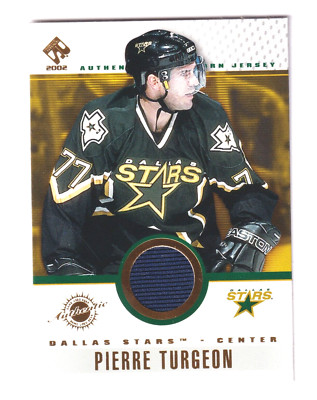 2001-02 Pacific Private Stock GAME USED GEAR JERSEY PIERRE TURGEON QTY AVAILABLE