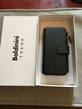 BALDININI PORTAFOGLIO PORTACELLULARE PELLE NUOVO NERO CON ETICHETTA ORIGINALE