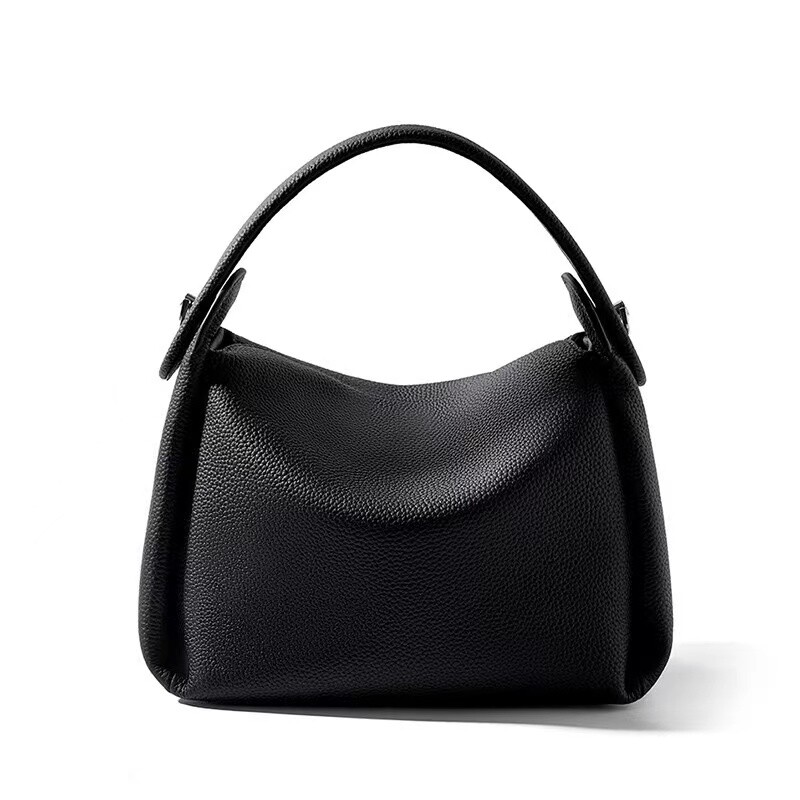 Genuine Leather Cowhide Handbag Women Fashion Hobo Bag Shoulder Messenger Bag