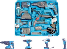 KIT 4 IN 1 TASSELLATORE+TRAPANO IMPULSI +TRAPANO AVVITATORE + SMERIGLIATRICE 88V