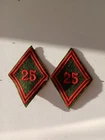 Lot 2 diamond arm model 45 fabric badge of the 25th Air Engineering Regiment