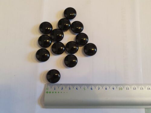 ONYX Lot de 13 lentilles noires - Diamètre 19mm - Epaisseur 9mm - Bild 1 von 4
