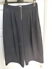 Ladies Dark Navy GAP Twill Wide Leg Culottes Size 8 (12)
