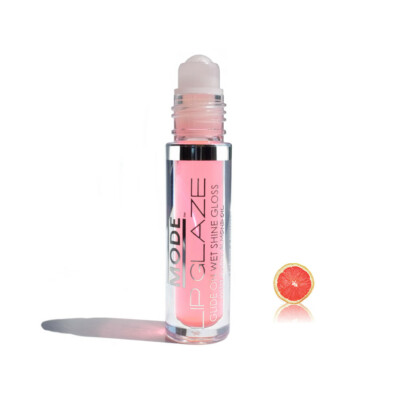 MODE Lip Glaze Candied Pink Grapefruit Flavored Lip Gloss Yummy Roll On Shine  