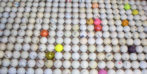 200 Assorted Brands Mix - HIT-AWAY SHAG AA Used Golf Balls