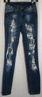 Twentyone black premium by rue 21 sz 0R cotton blend denim blue jeans — photo 1