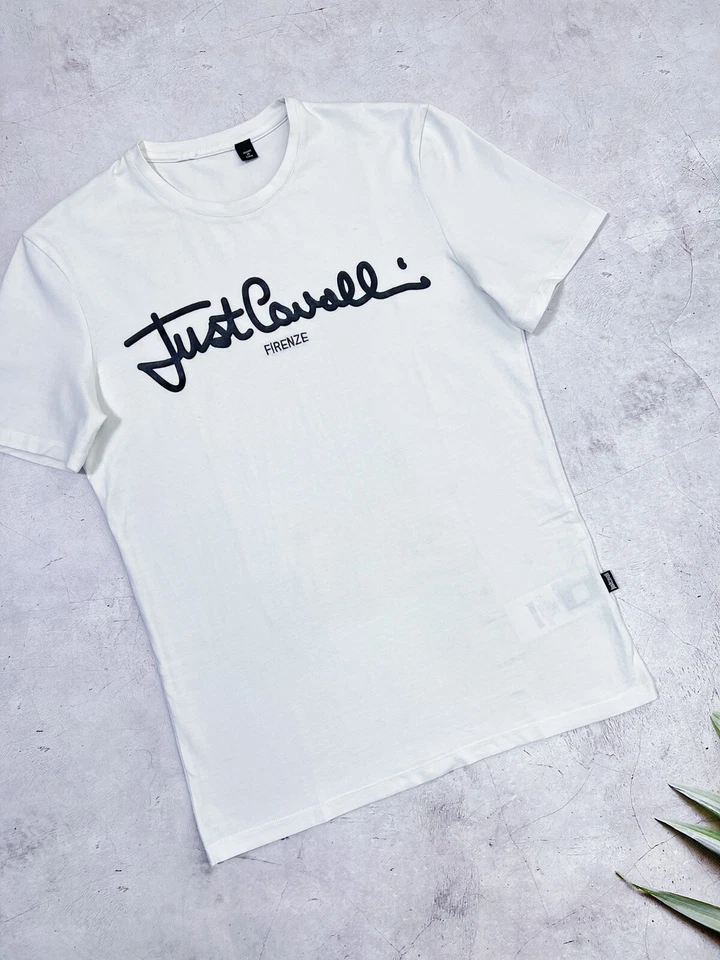 Camiseta Just Cavalli Logo Firenze Color Blanco Talla Extra Pequeña - Pequeña Foto 4 de 4