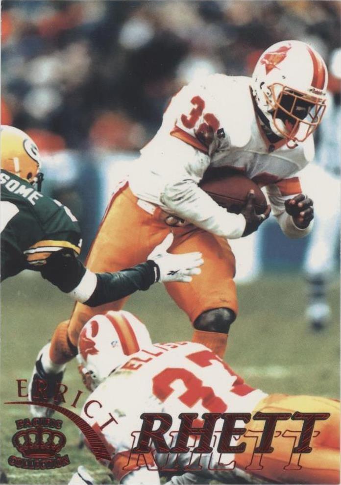 Errict Rhett R&b 1996 Pacific Pure NFL Gridiron - Errict Rhett #122 Red for sale online ...