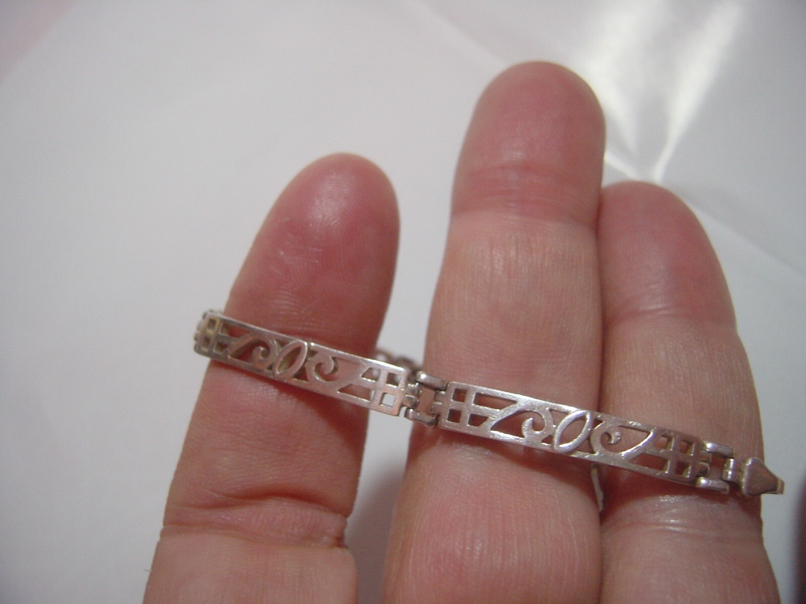 Beautiful Vintage Solid Silver Bracelet–mackintos… - image 11