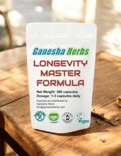 LONGEVITY MASTER ADAPTOGEN FORMULA 24 SUPER TONIC HERBS! 360 CAPSULES!!!