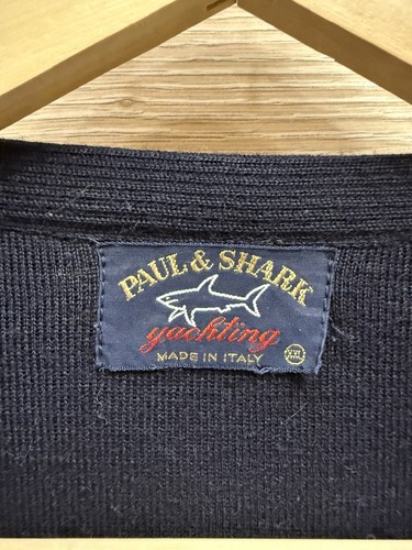 Vintage Paul & Shark V-Neck Wool Acrylic Knit Sweater Jumper Men’s Size XXL - Picture 6 of 11
